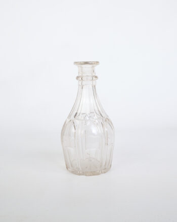 Vintage Crystal Decanter with Paneled Design