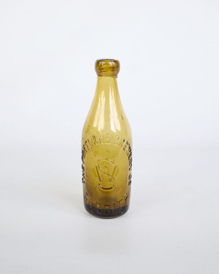 Vintage Highland Brewery Amber Glass Bottle