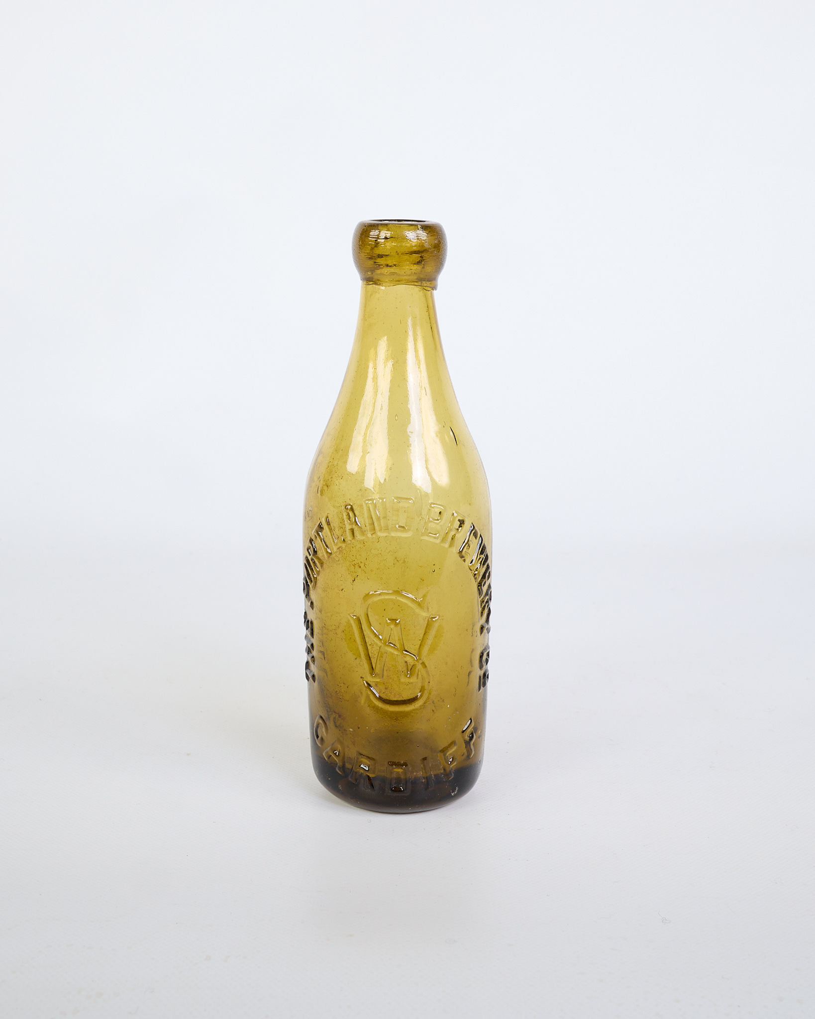 Vintage Highland Brewery Amber Glass Bottle