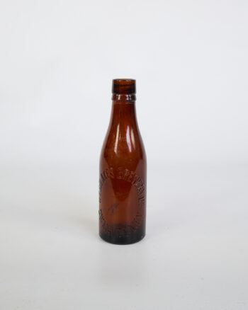 Antique West Wylakes Brewery Glass Bottle With Embossed Text