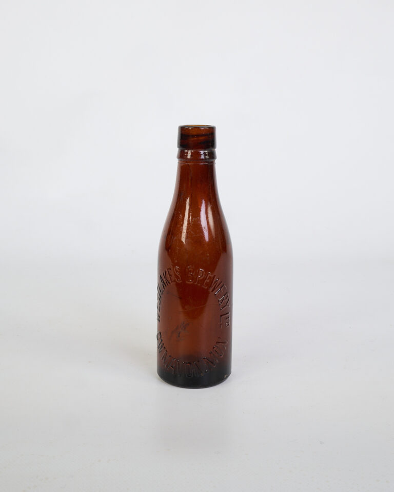 Antique West Wylakes Brewery Glass Bottle With Embossed Text