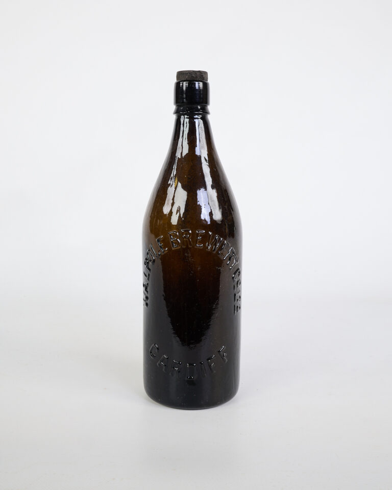 Vintage Walpole Brewery Cardiff Glass Bottle