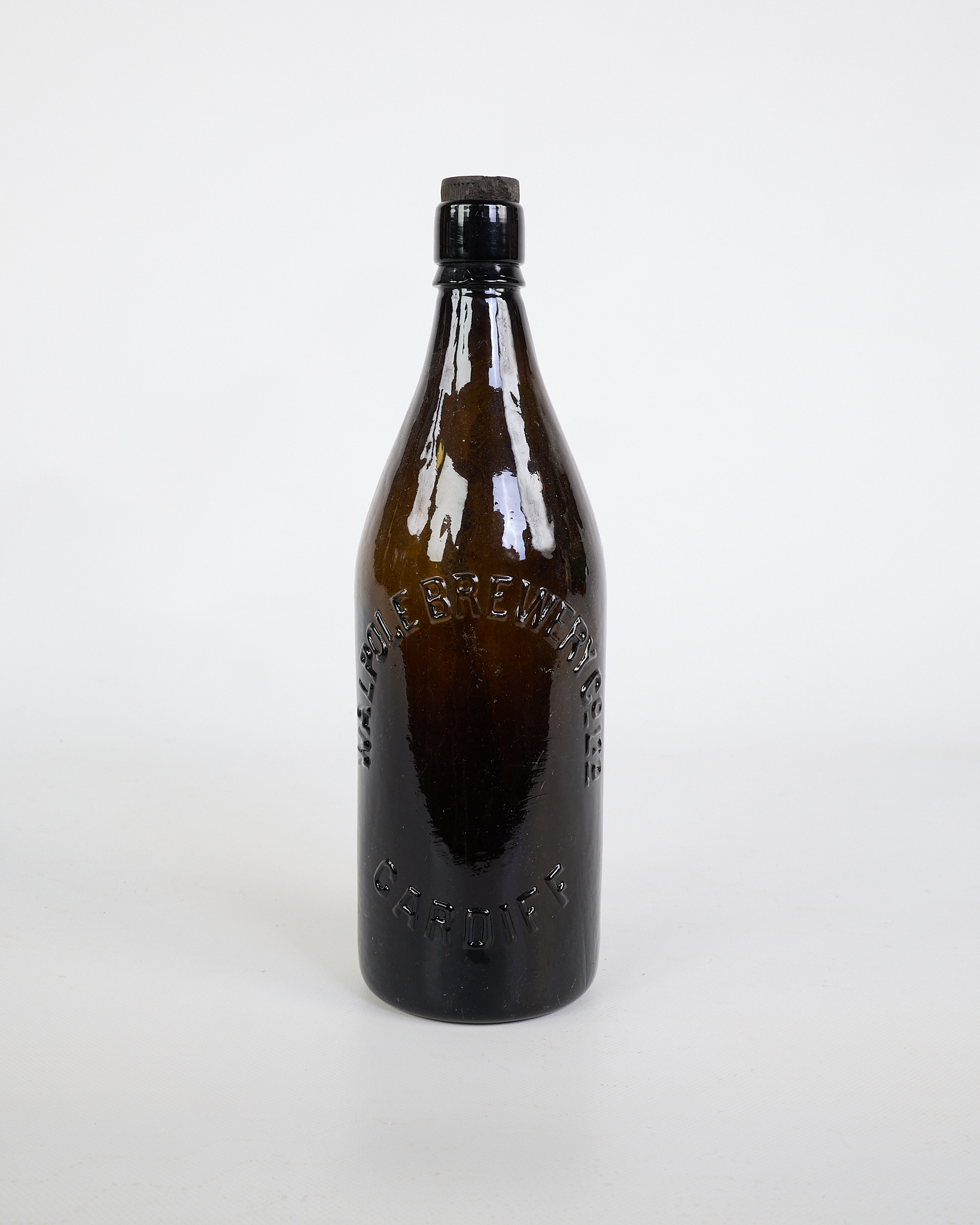 Vintage Walpole Brewery Cardiff Glass Bottle