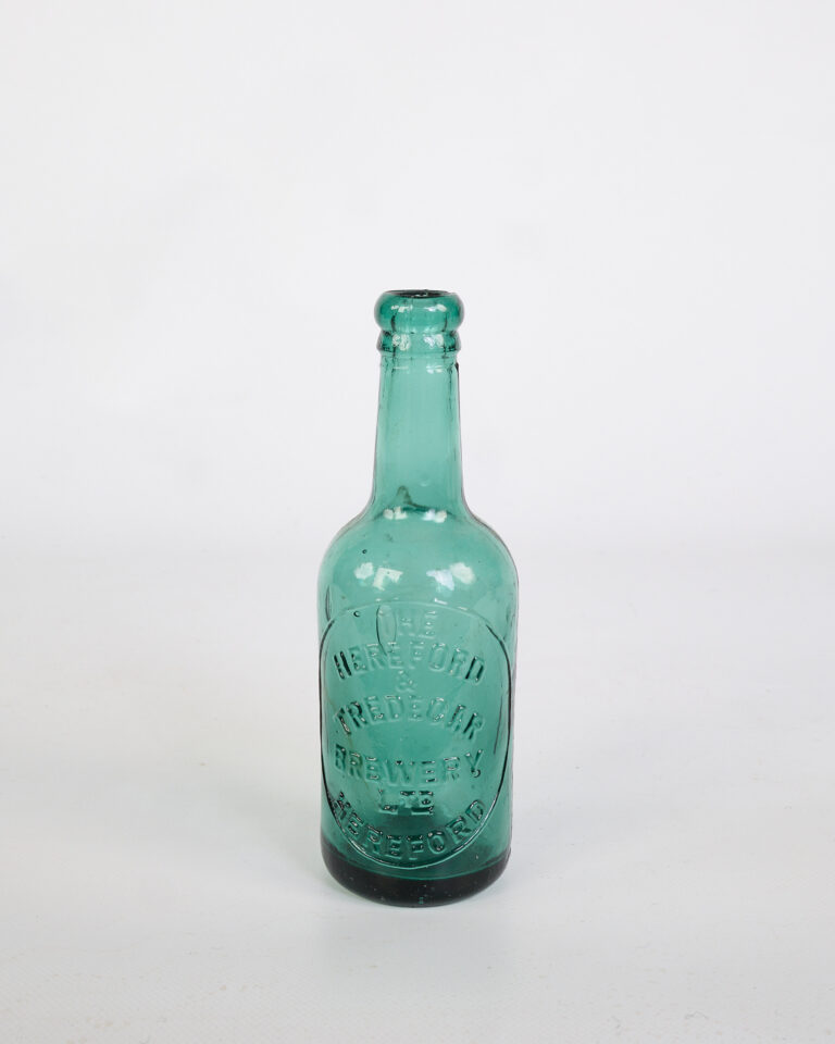 Vintage H & Fred Kear Brewery Glass Bottle Hereford