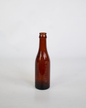 Vintage Welstipool Glass Bottle with Embossed Lettering