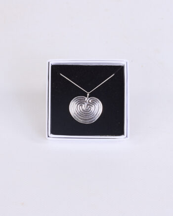 Sterling Silver Labyrinth Pendant Necklace by Dog Star Silver