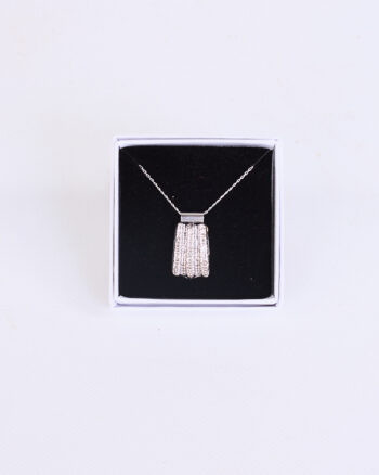 Sterling Silver Shell Fragment Pendant Necklace by Dog Star Silver