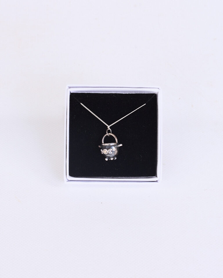 Sterling Silver Cauldron Necklace by Dog Star Silver