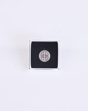 Sterling Silver Shield Pin Badge by Dog Star Silver