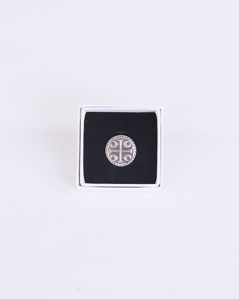 Sterling Silver Shield Pin Badge by Dog Star Silver