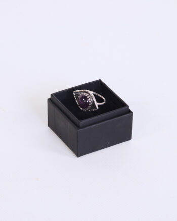 Amethyst Eye Sterling Silver Ring by Dog Star Silver