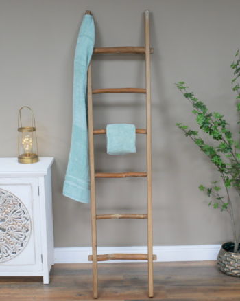 Natural Wood Decorative Ladder