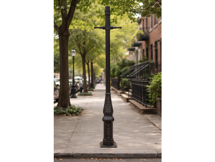 Cast Iron Ladder Bar Lamp Post & Decorative Base