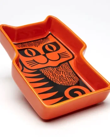 Magpie X Hornsea Orange Cat Trinket Dish