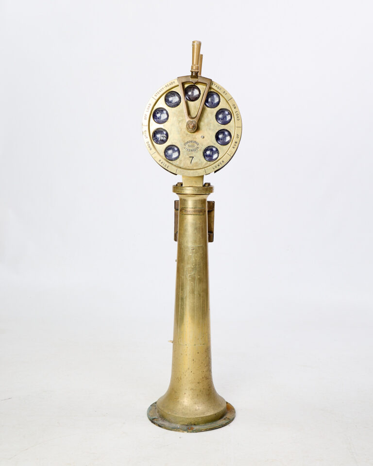 Vintage Chadburns Liverpool Brass Telegraph with Glass