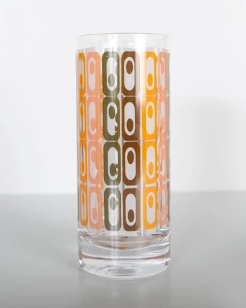 Vintage Tiki Mid Century Modern Highball Tall Cocktail Glass
