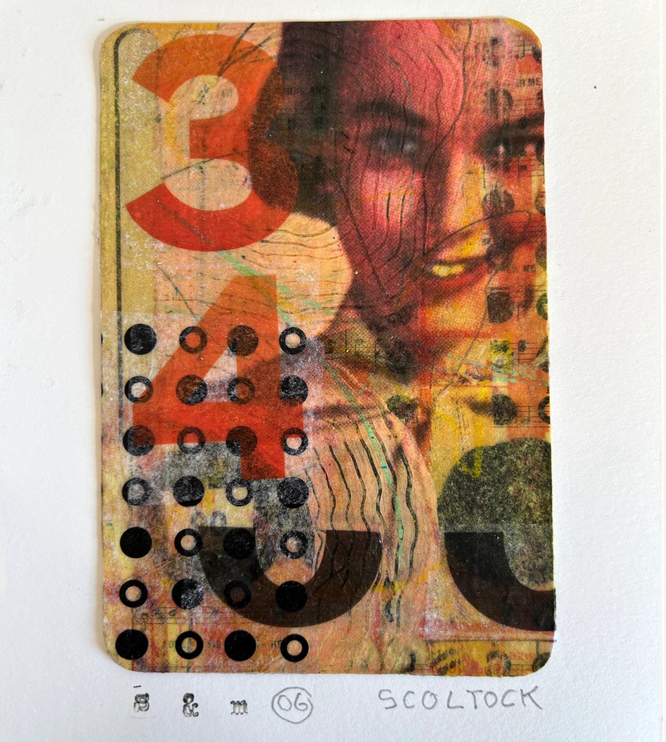 ‘Small and Mighty 06’ Mixed Media Collage