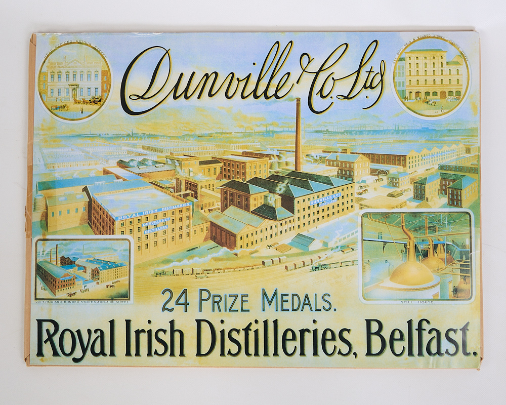 Dunville & Co. Royal Irish Distilleries Vintage Advertising Poster