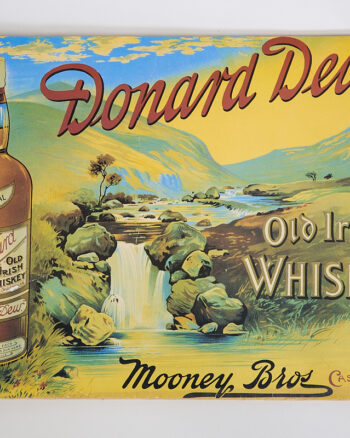 Vintage Donard Dew Old Irish Whiskey Advertising Poster