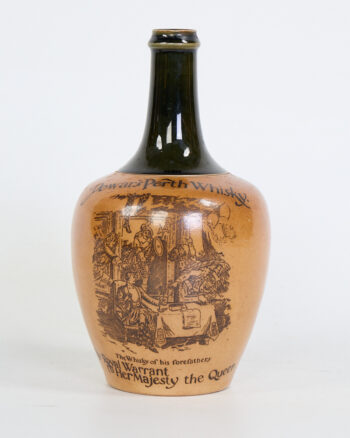 Victorian Dewar’s Perth Whisky Stoneware Bottle Royal Warrant