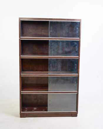 Minty Vintage Multi-Tier Display Cabinet with Seven Sections