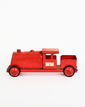 Tri-ang Express Toy Lorry with Red Tinplate Body and Locomotive Front
