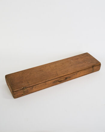 Antique Wooden Gun Box with Brass Latches