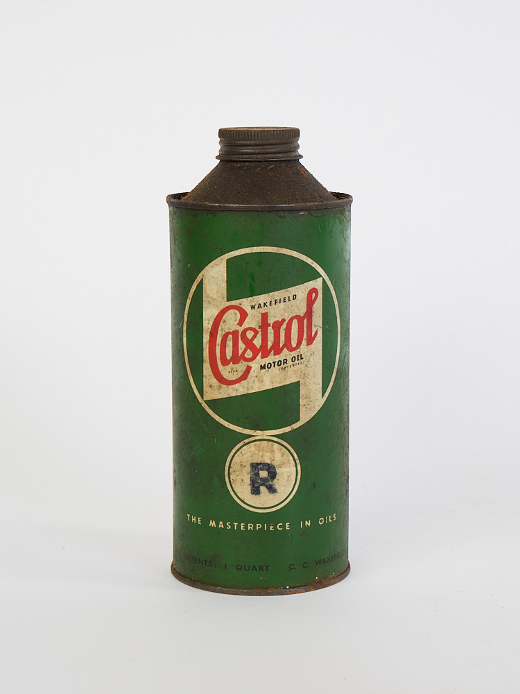 Vintage Castrol Motor Oil One-Quart Can with Original Label