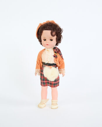 Vintage Scottish Kilt Doll with Tartan Outfit and Sporran