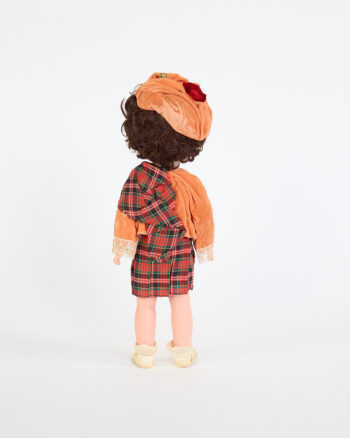 Vintage Scottish Kilt Doll with Tartan Outfit and Sporran