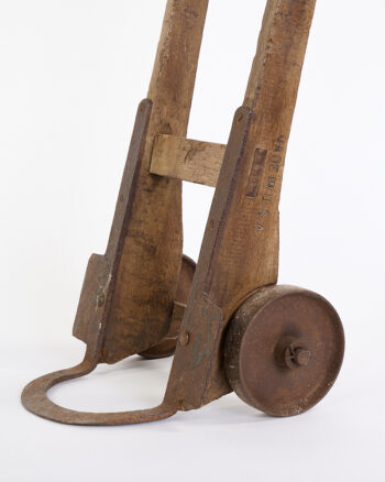 Vintage American Industrial Wood & Iron Hand Truck
