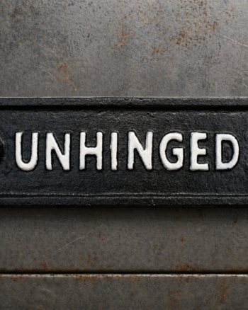 Cast Iron ‘UNHINGED’ Wall Sign