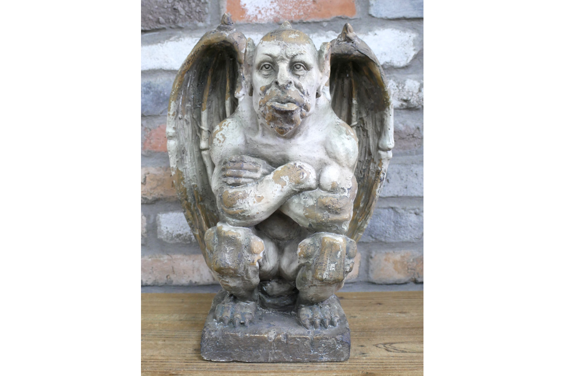 Gothic Stone Effect Gargoyle with Wings