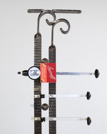 Vintage Metal & Wood 7-Bottle Spirit Dispenser