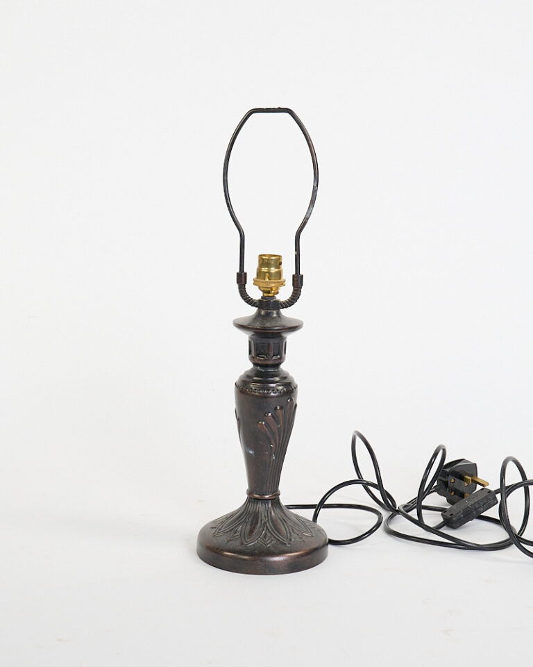 Vintage Art Nouveau Bronze Finish Metal Table Lamp Base