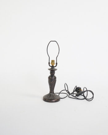 Vintage Art Nouveau Bronze Finish Metal Table Lamp Base