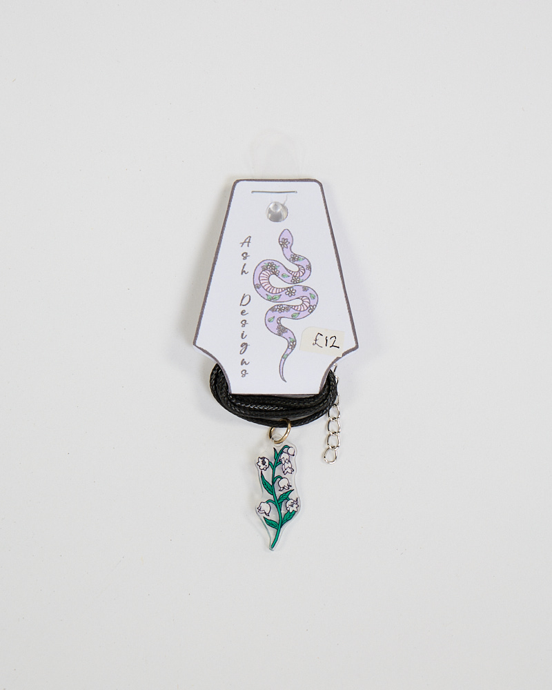 Lily of the Valley Charm Necklace by Ash Designs