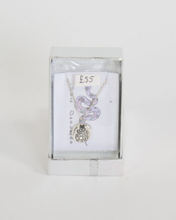 Fine Silver Floral Pendant Necklace by Ash Designs