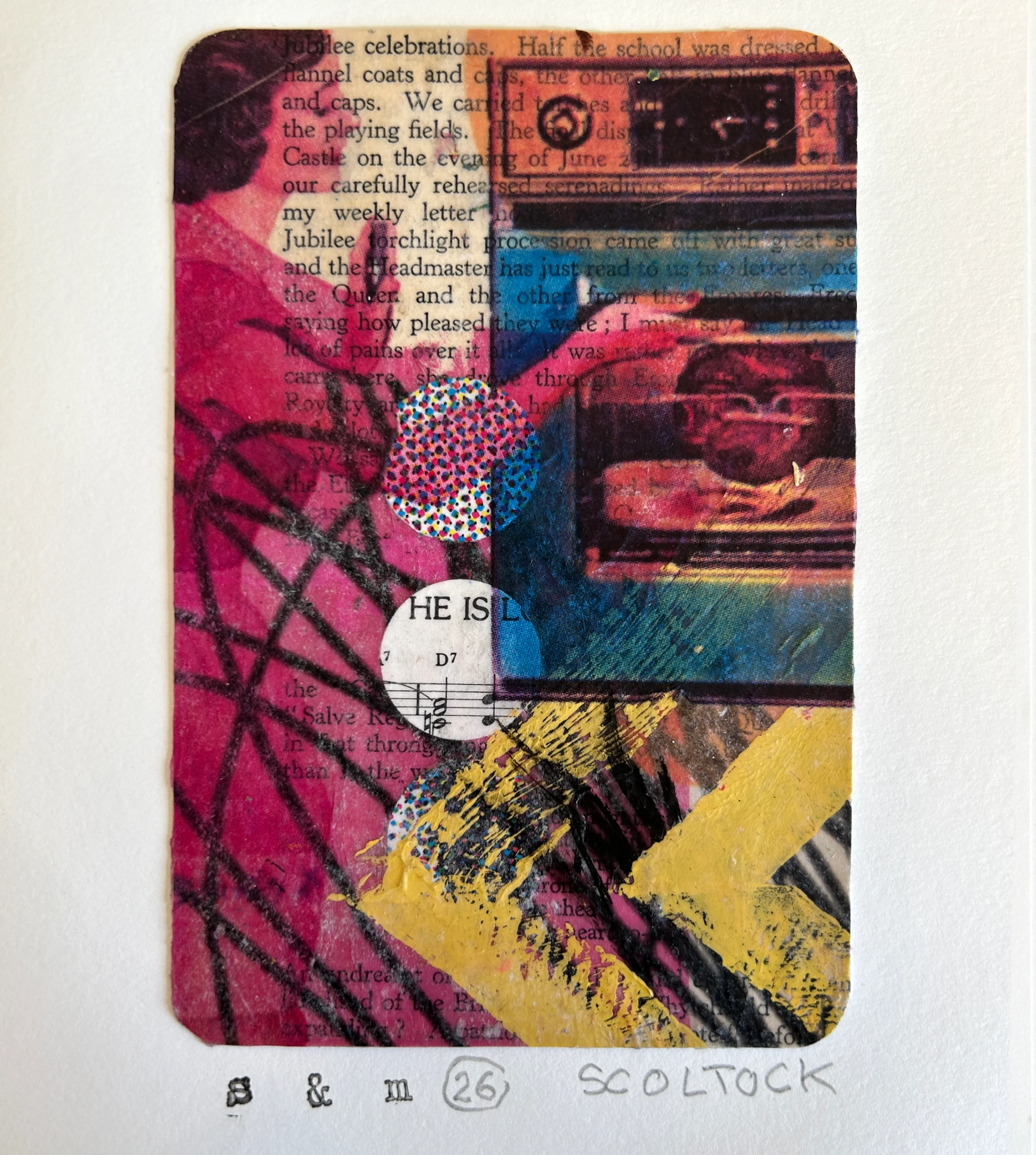 ‘Small and Mighty 26’ Mixed Media Collage