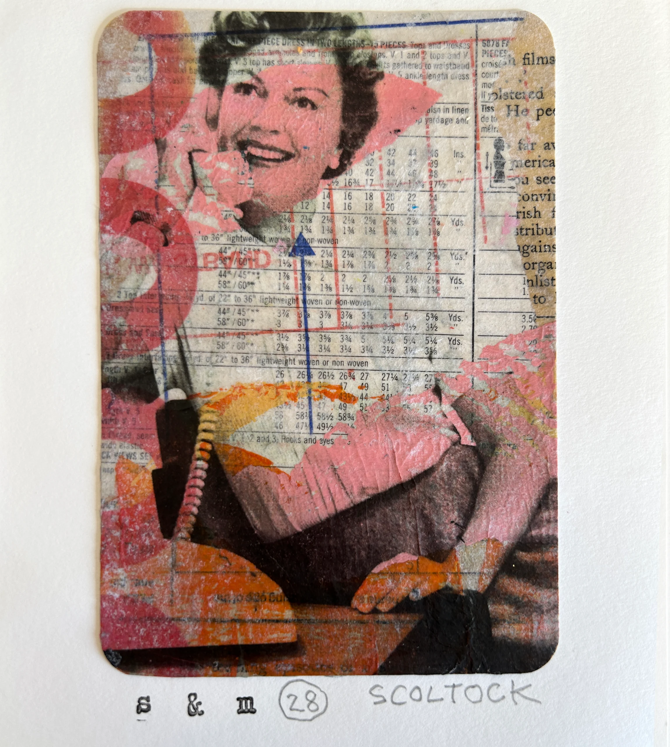‘Small and Mighty 28’ Mixed Media Collage