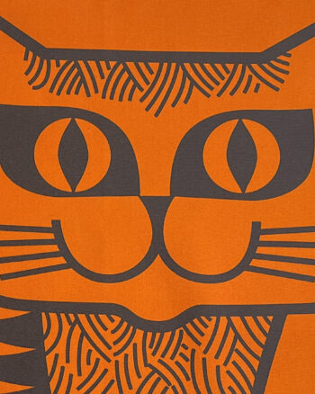 Magpie X Hornsea Teatowel Cat Orange