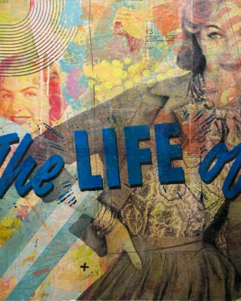 ‘The Life Of’ by Justine Scoltock on Wood Panel