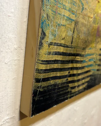 “Touch” on Wood Panel by Justine Scoltock