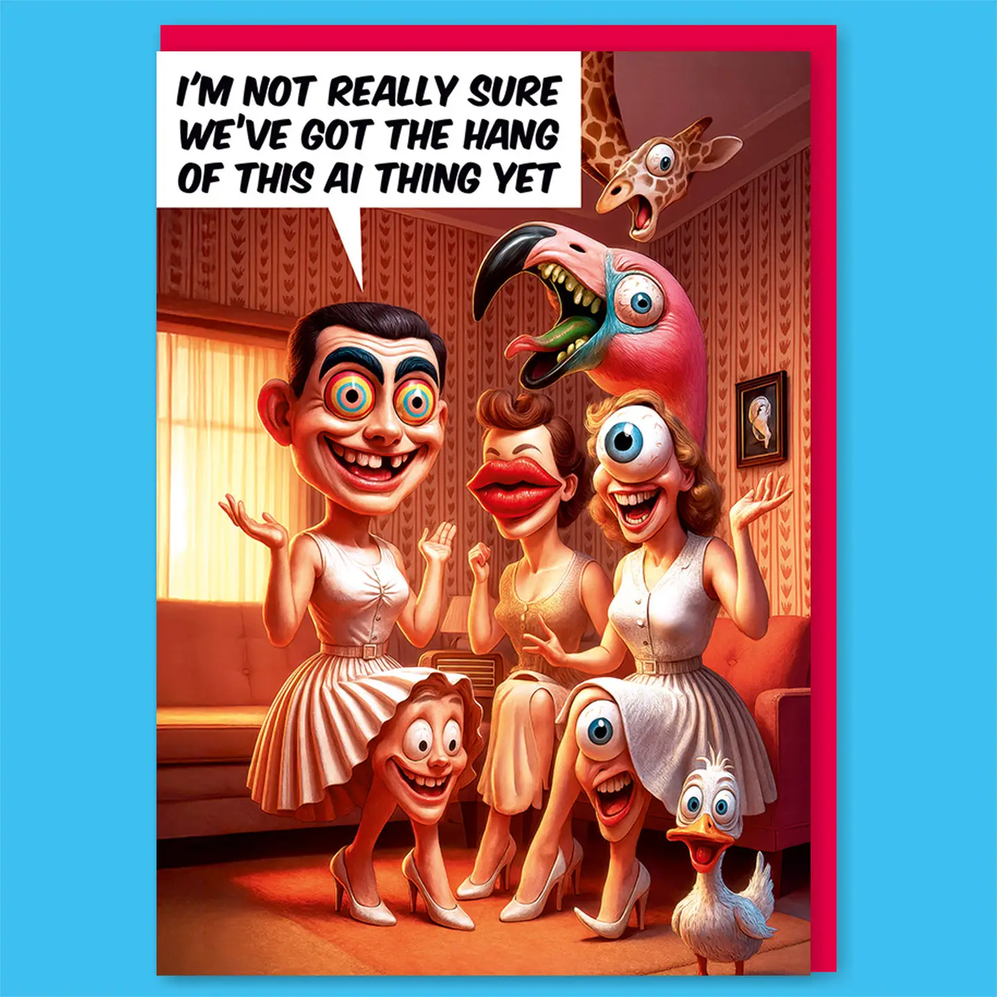 Hang of This Ai Thing Yet Greeting Card