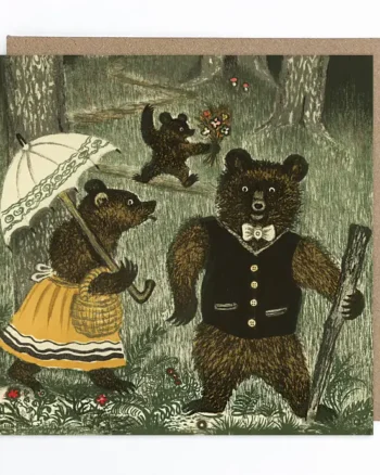 Three Bears Greeting Card