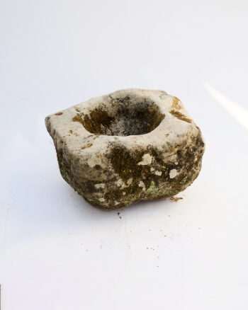 Antique Reclaimed Stone Trough with Moss Patina