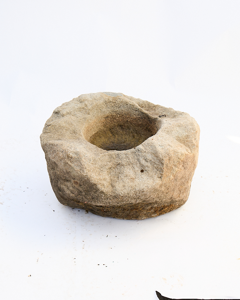 Vintage Rustic Stone Garden Basin