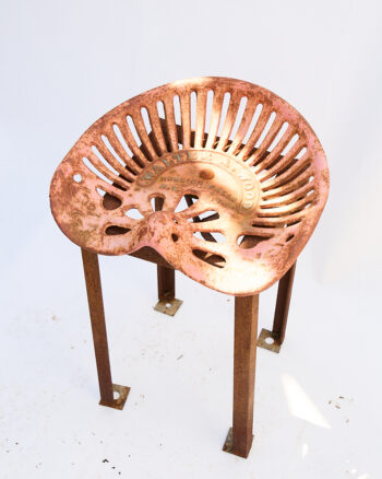 Vintage Industrial Walter A. Wood Cast Iron Tractor Seat