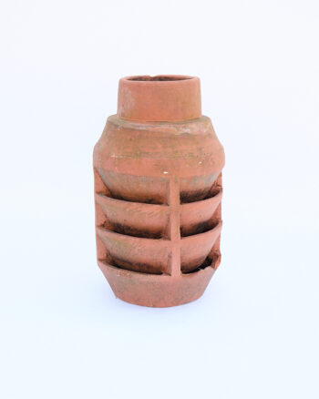 Vintage Terracotta Strawberry Planter with Multiple Pockets