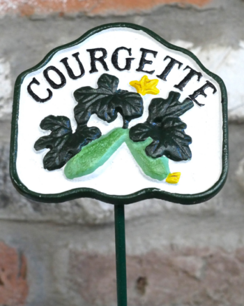 Cast Iron Courgette Garden Sign